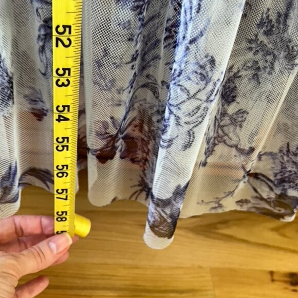 Johnny Was Logan Tiered Mesh Dress L - Picture 14 of 16